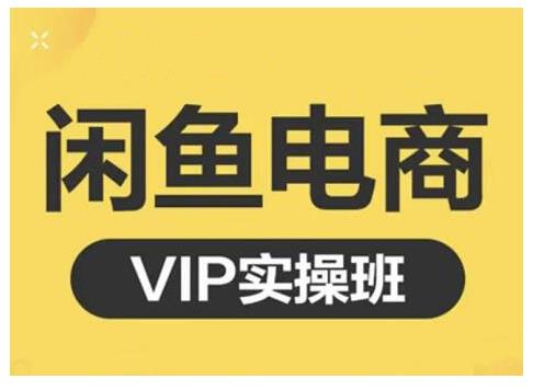 鱼客·闲鱼电商零基础入门到进阶VIP实战课程,帮助你掌握闲鱼电商所需的各项技能-小白项目分享网