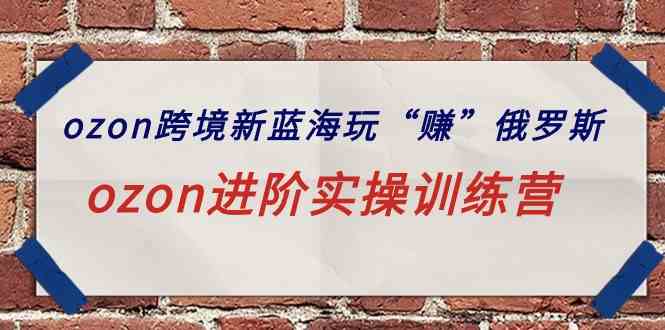 (9800期)ozon跨境新蓝海玩“赚”俄罗斯,ozon进阶实操训练营-小白项目分享网