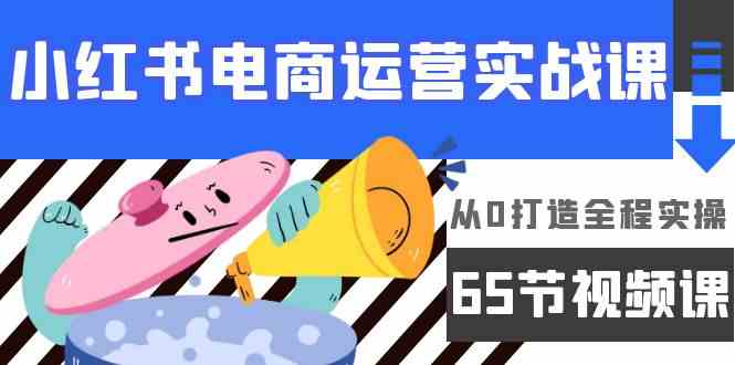 小红书电商运营实战课,从0打造全程实操(63节视频课)-小白项目分享网